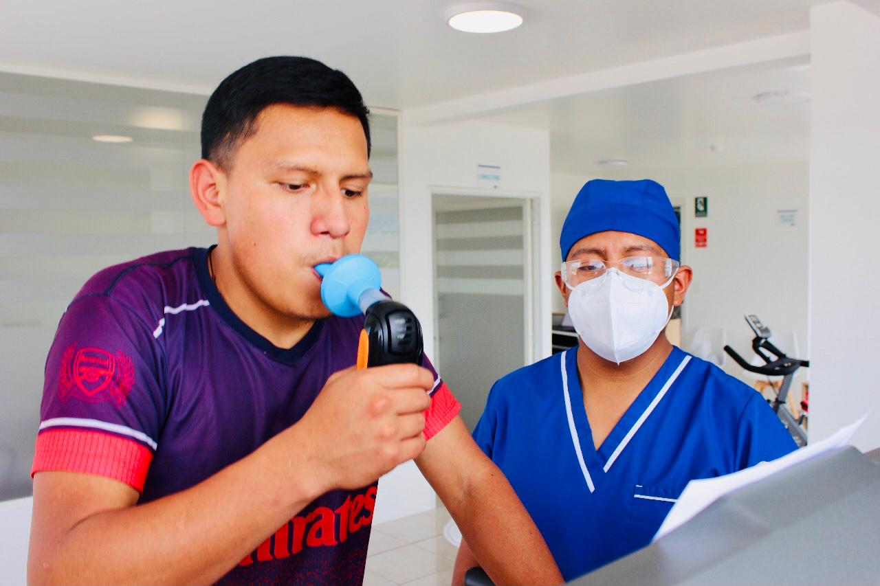 Prueba de función pulmonar